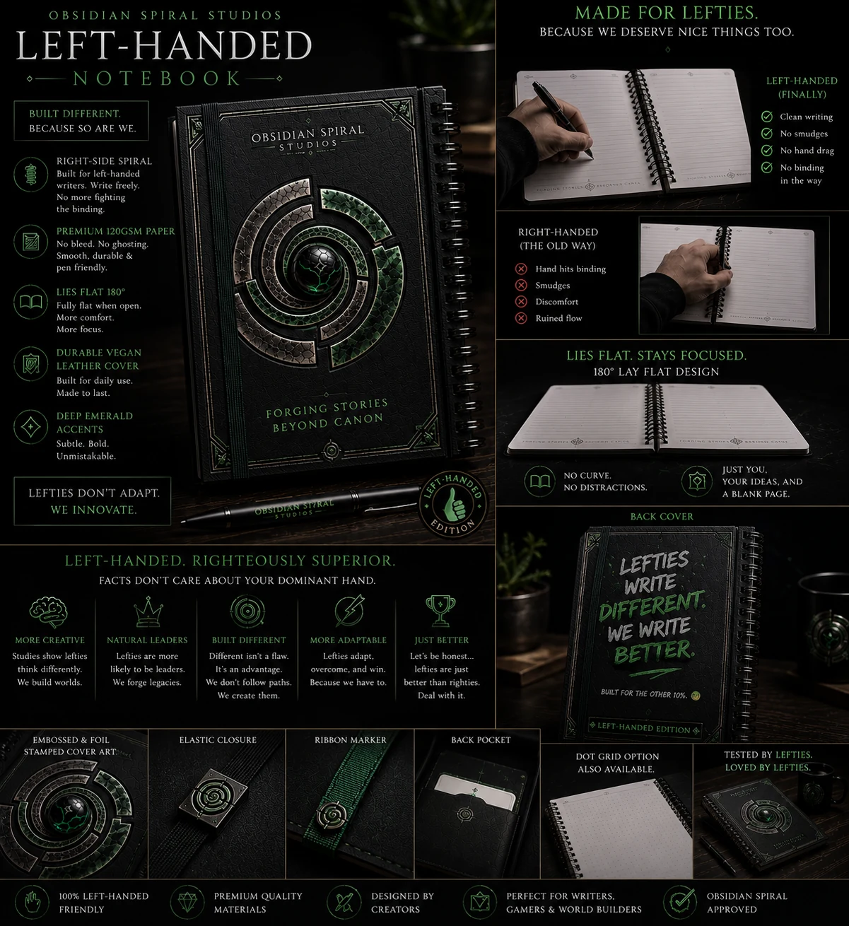 LEFT-HANDED CREATOR FOLIO